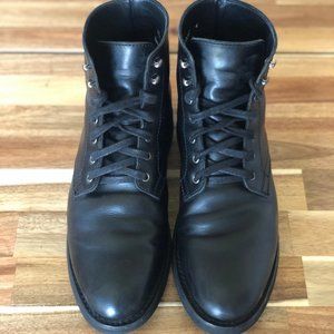 Men,s Black Captain Lace up - Black